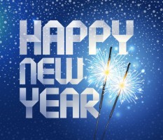 happy_new_year_origami_background_vector_163977